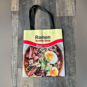 Ramen Noodle Soup Tote Bag 🍜✨ Novelty Foodie Bag